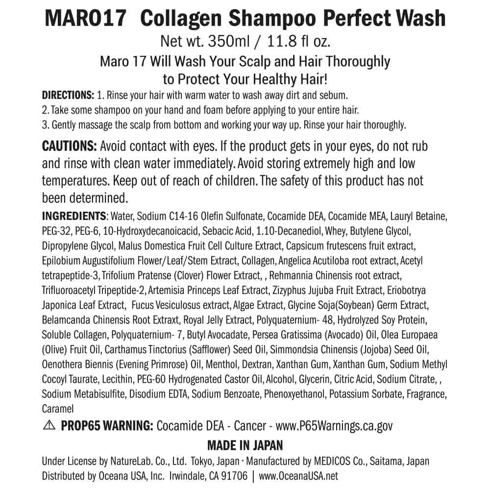 MARO 17 Collagen Hair Shampoo Perfect Wash for Men - Image 2