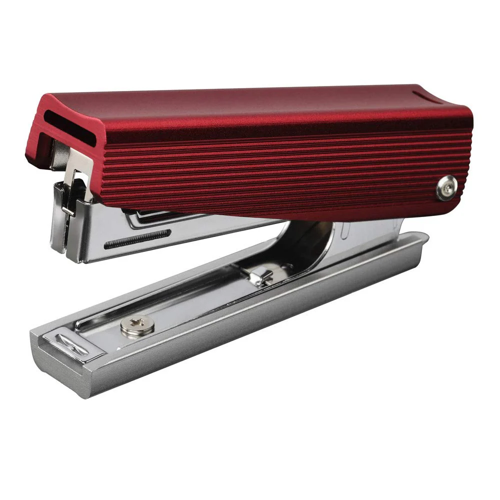 Max HD-10X/AL Full Metal Stapler Red - Heavy-Duty Professional Office Supply