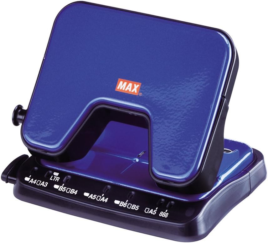 Max Punch Light Hole Punch Scuba 2-Hole DP25T B Blue 25 Sheets Capacity - Image 8