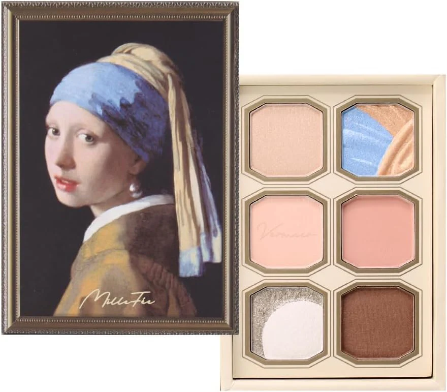 MilleFée Eyeshadow Palette 6 Colors Girl with a Pearl Earring Model 13