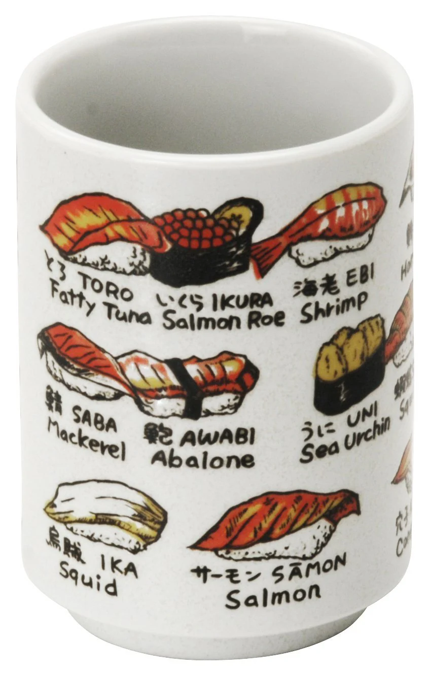 Minoyaki Sushi Yunomi Cup Made in Japan 552-9-47E - Image 3
