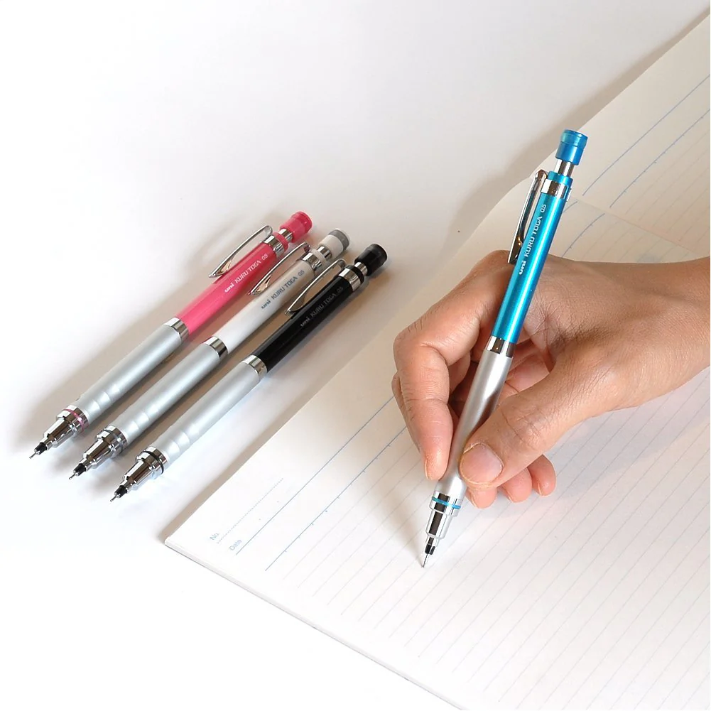 MITSUBISHI PENCIL Kurutoga High-Grade 0.5mm Mechanical Pencil  White (M510121P 1) - Image 5