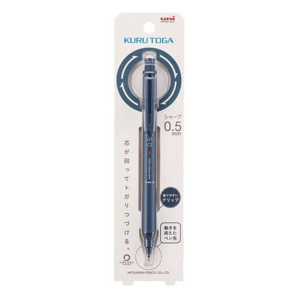 MITSUBISHI PENCIL KURUTOGA KS 0.5mm Mechanical Pencil Iron Blue - Image 2