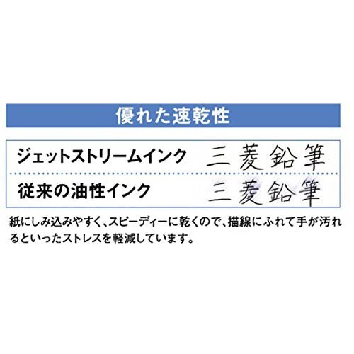 Mitsubishi Pencil Ballpoint Pen Refills Jetstream 0.5 Multicolor Multifunction Black 5pcs SXR80055P.24 - Image 4