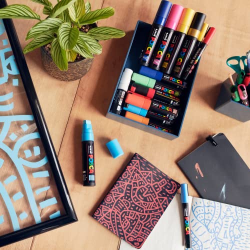 Mitsubishi Pencil Posca water-based pen fine round lead 15 colors PC3M15C - Image 4