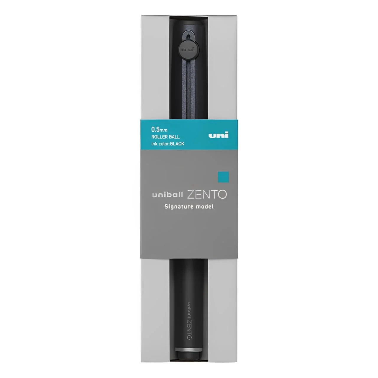 Mitsubishi Pencil Uni ball Zento Signature Model Pen 0.5mm Metallic Black - Image 6
