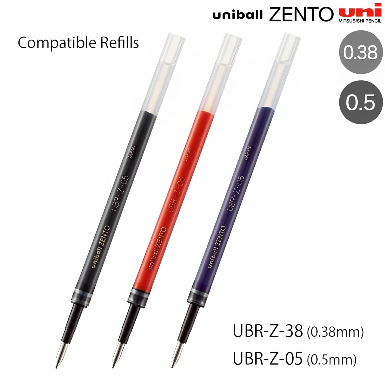 Mitsubishi Pencil Uni ball Zento Signature Model Pen 0.5mm Metallic Black - Image 7