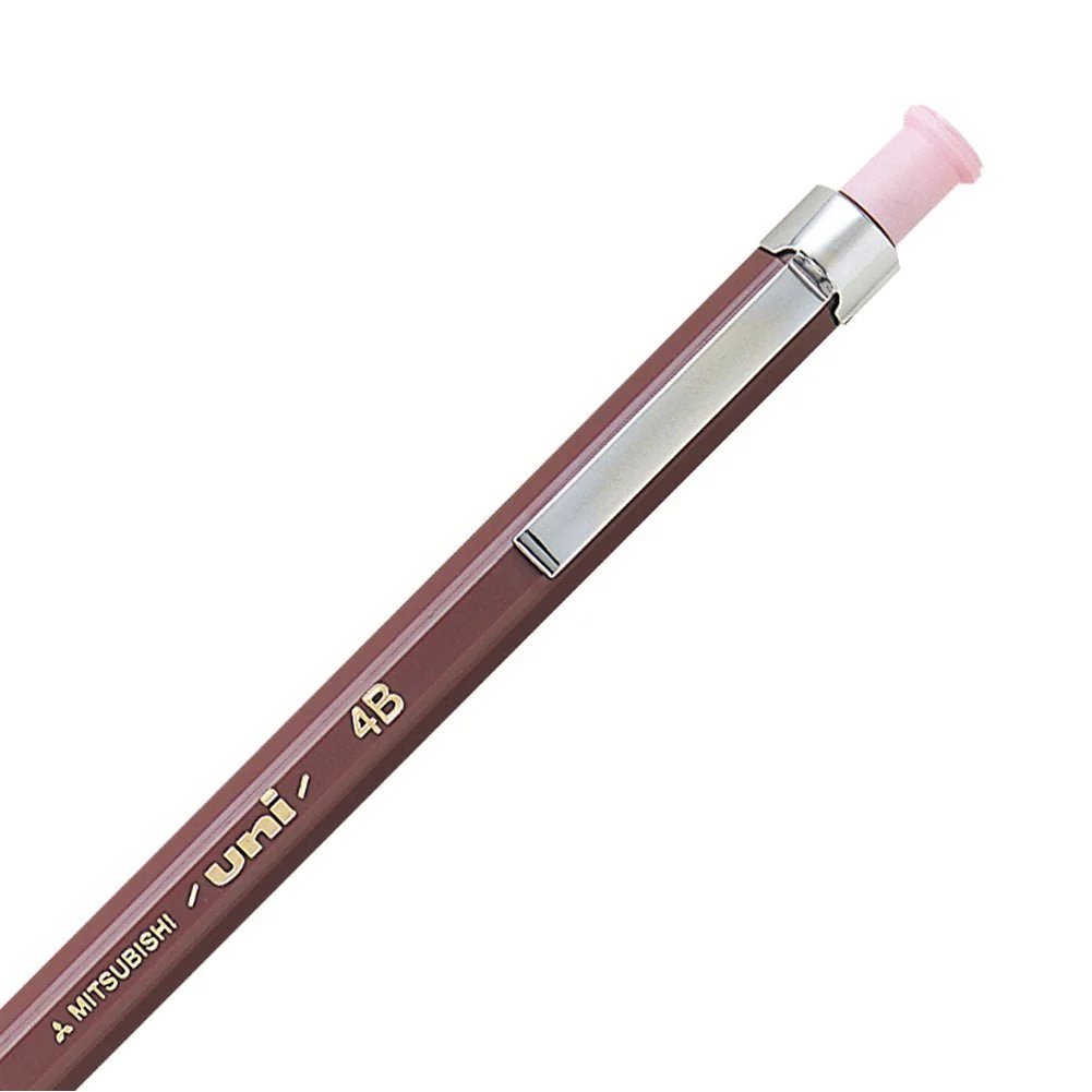 Mitsubishi Pencil Uni Holder Mechanical Pencil 4B Lead Pink MH5004B - Image 3