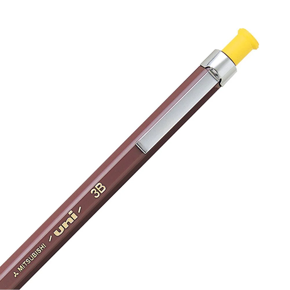 Mitsubishi Pencil Uni Holder Mechanical Pencil 2mm 3B Lead Yellow MH5003B - Image 3