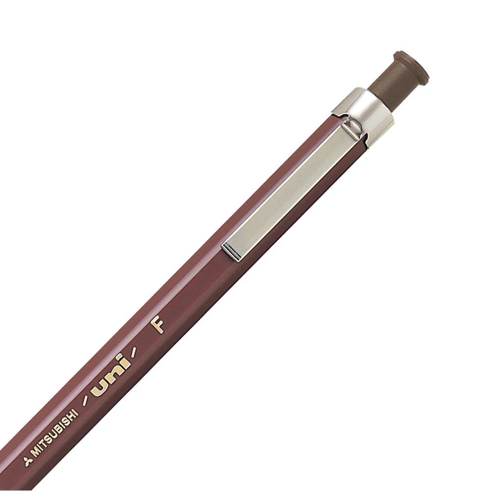 Mitsubishi Pencil Uni Holder Mechanical Pencil 2mm Architectural F Brown MH500F - Image 3