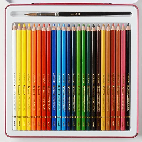 Mitsubishi Pencil Watercolor Pencil Set 24 Colors (UWC24C Japan Import) - Image 3
