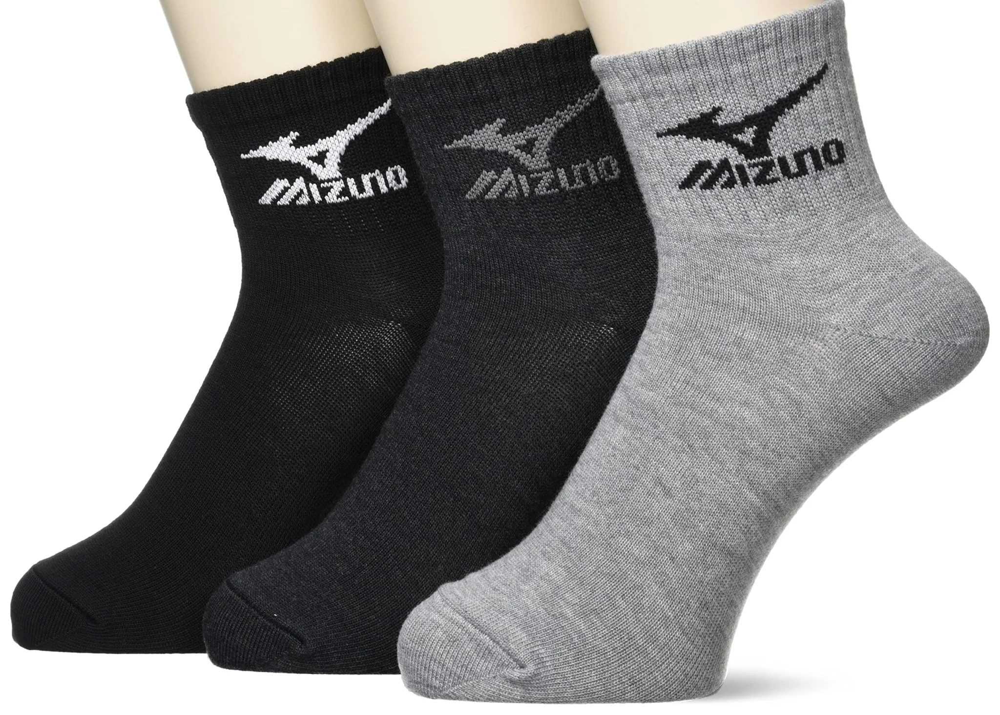 Mizuno School Socks Durable Design 12cm Length Sports 3 Pairs Assorted
