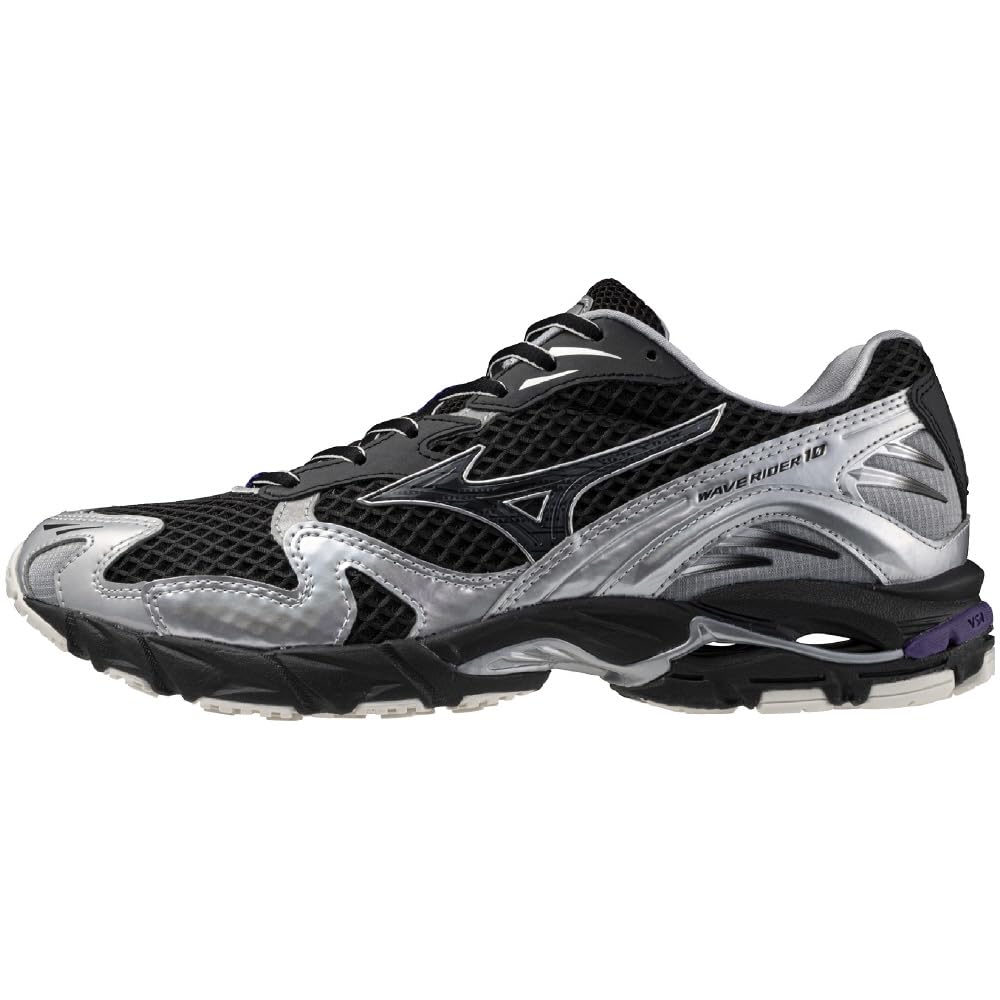 Mizuno Sneakers Lifestyle Commuting Wave Rider 10 Black Silver