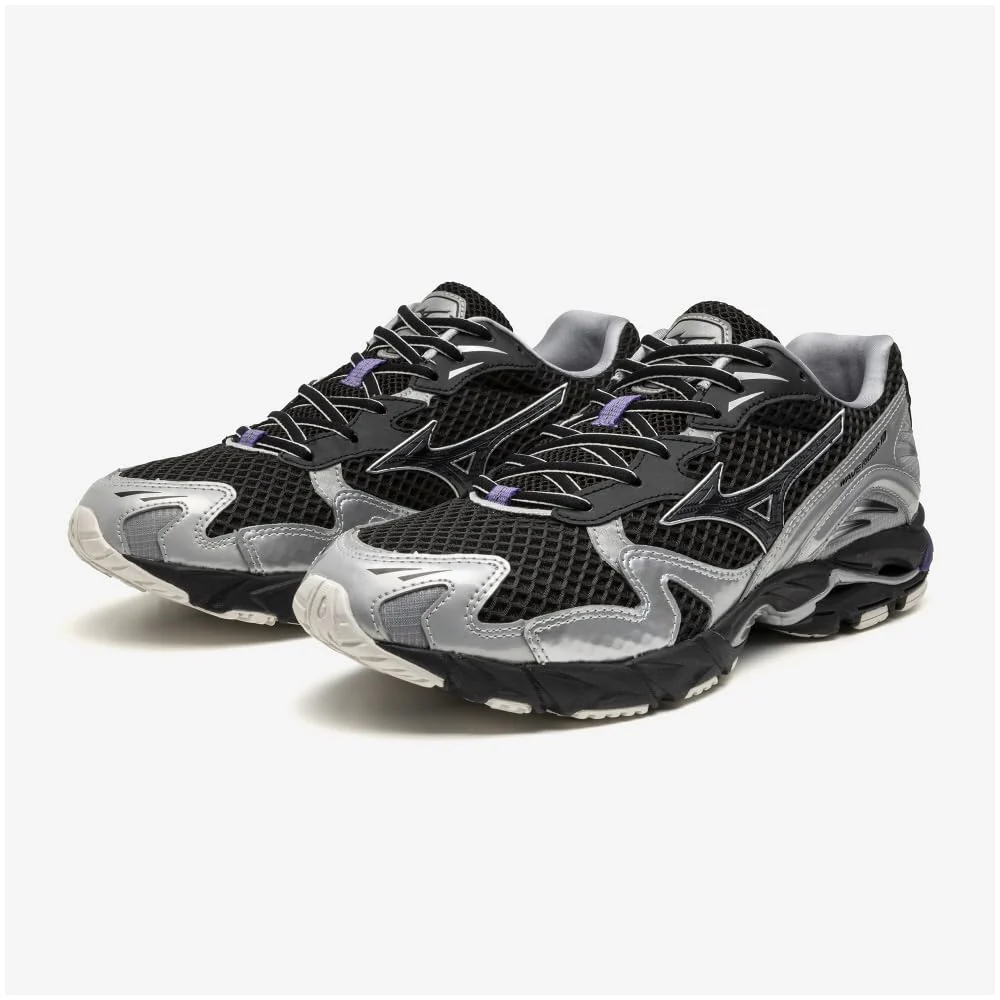 Mizuno Sneakers Lifestyle Commuting Wave Rider 10 Black Silver - Image 2