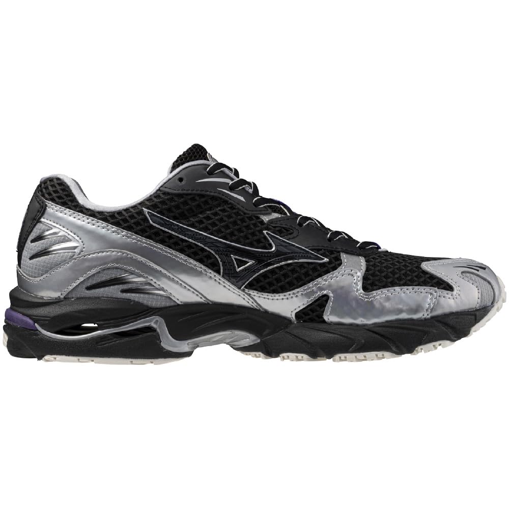 Mizuno Sneakers Lifestyle Commuting Wave Rider 10 Black Silver - Image 4