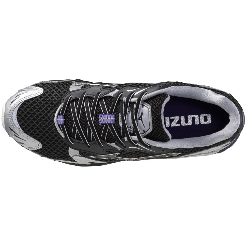 Mizuno Sneakers Lifestyle Commuting Wave Rider 10 Black Silver - Image 5