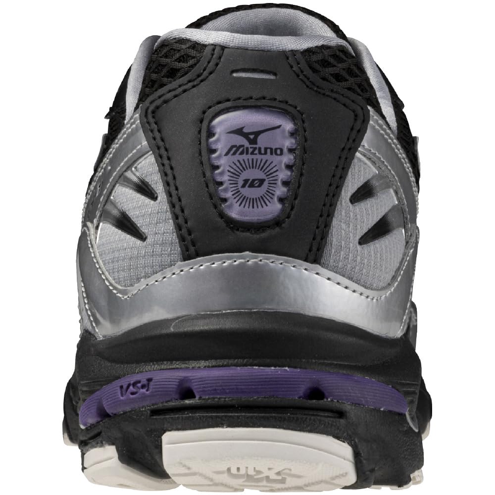 Mizuno Sneakers Lifestyle Commuting Wave Rider 10 Black Silver - Image 6