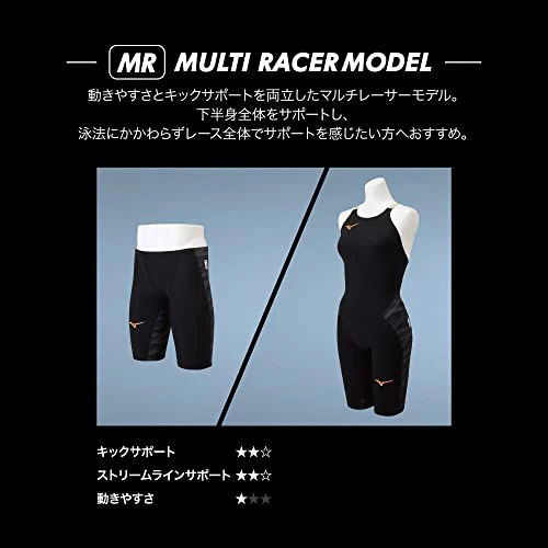 MIZUNO Swim Suit Men GX SONIC V MR FINA N2MB0002 Black Swimwear - Image 9