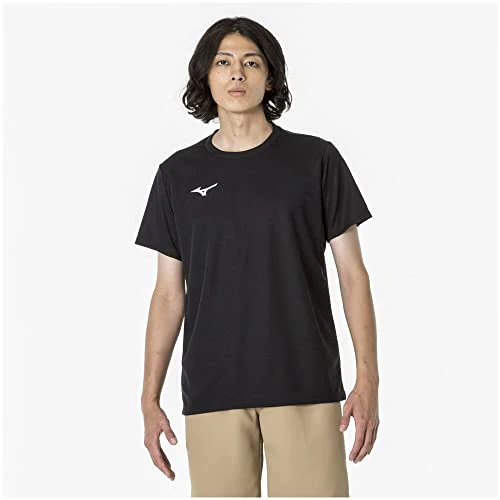 Mizuno Training T-Shirt Short Sleeve Quick-Dry 32MAA156 Unisex Black - Image 3