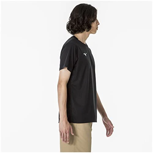 Mizuno Training T-Shirt Short Sleeve Quick-Dry 32MAA156 Unisex Black - Image 5