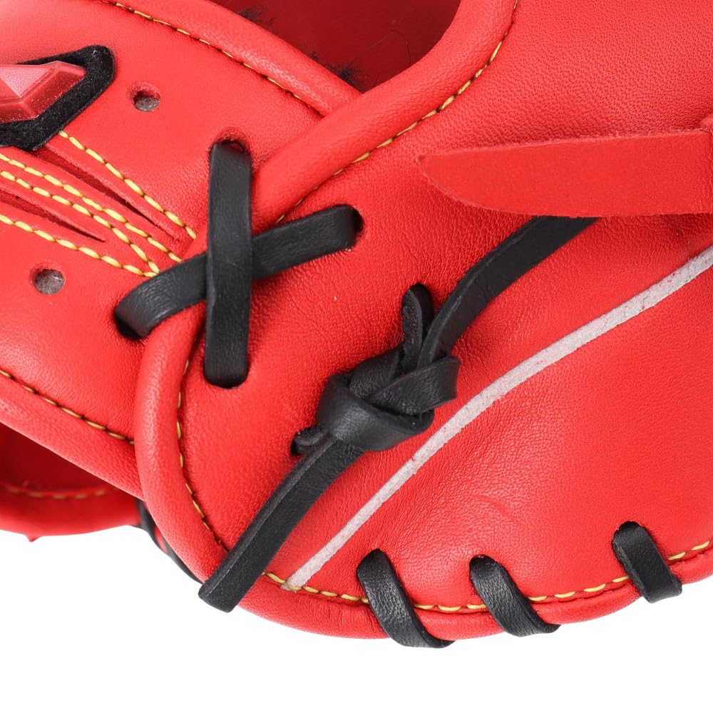 Mizuno Wild Drive Baseball Glove Outfielder Left Handed 1AJGR32807 Scarlet Men - Image 9