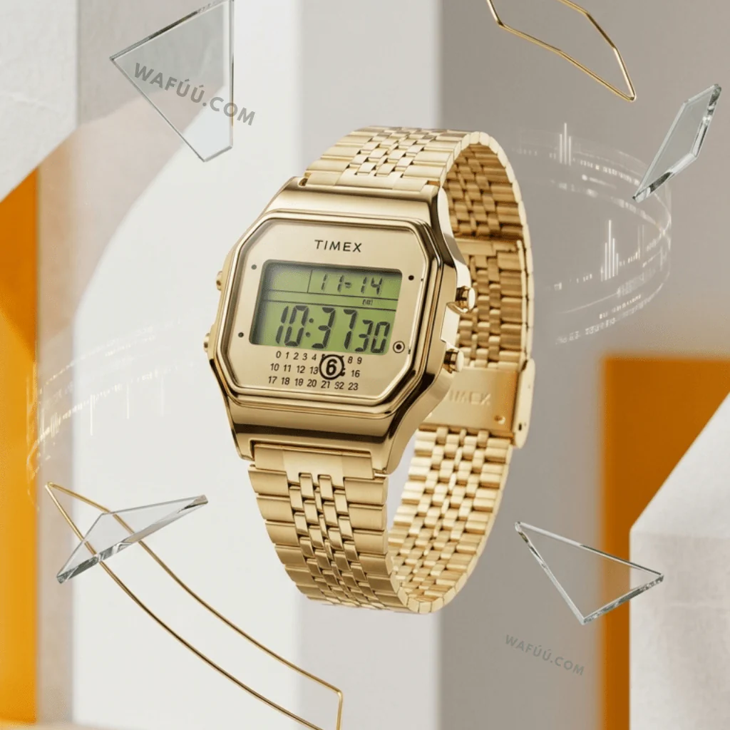 MM6 Maison Margiela x Timex T80 Gift Set w/ Extra Bracelet Gold - Image 2