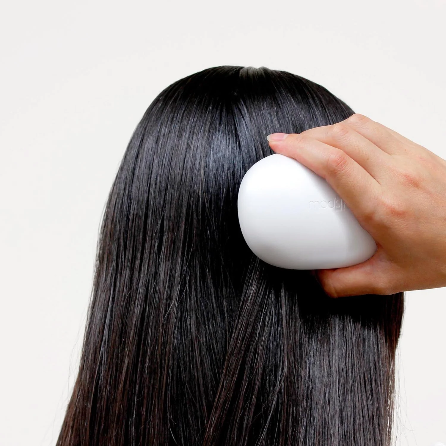 Mod's Hair Mini Compact Lightweight Scalp Care Brush MHB-7040 Ash Gray - Image 6