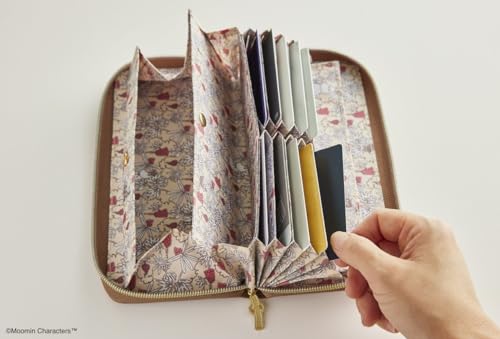 MOOMIN wallet BOOK ROSE BROWN (Variety) - Image 6