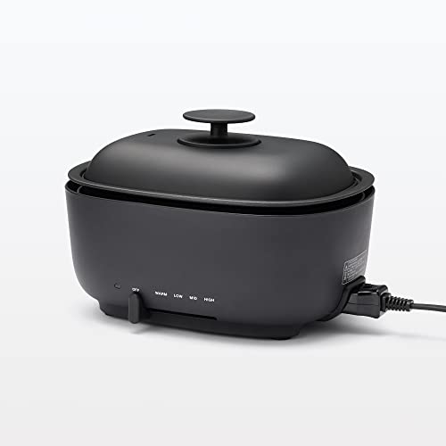MUJI JAPAN Deep Grill Pot MJ-HPFK1 2021AW model Black 100V - Image 4