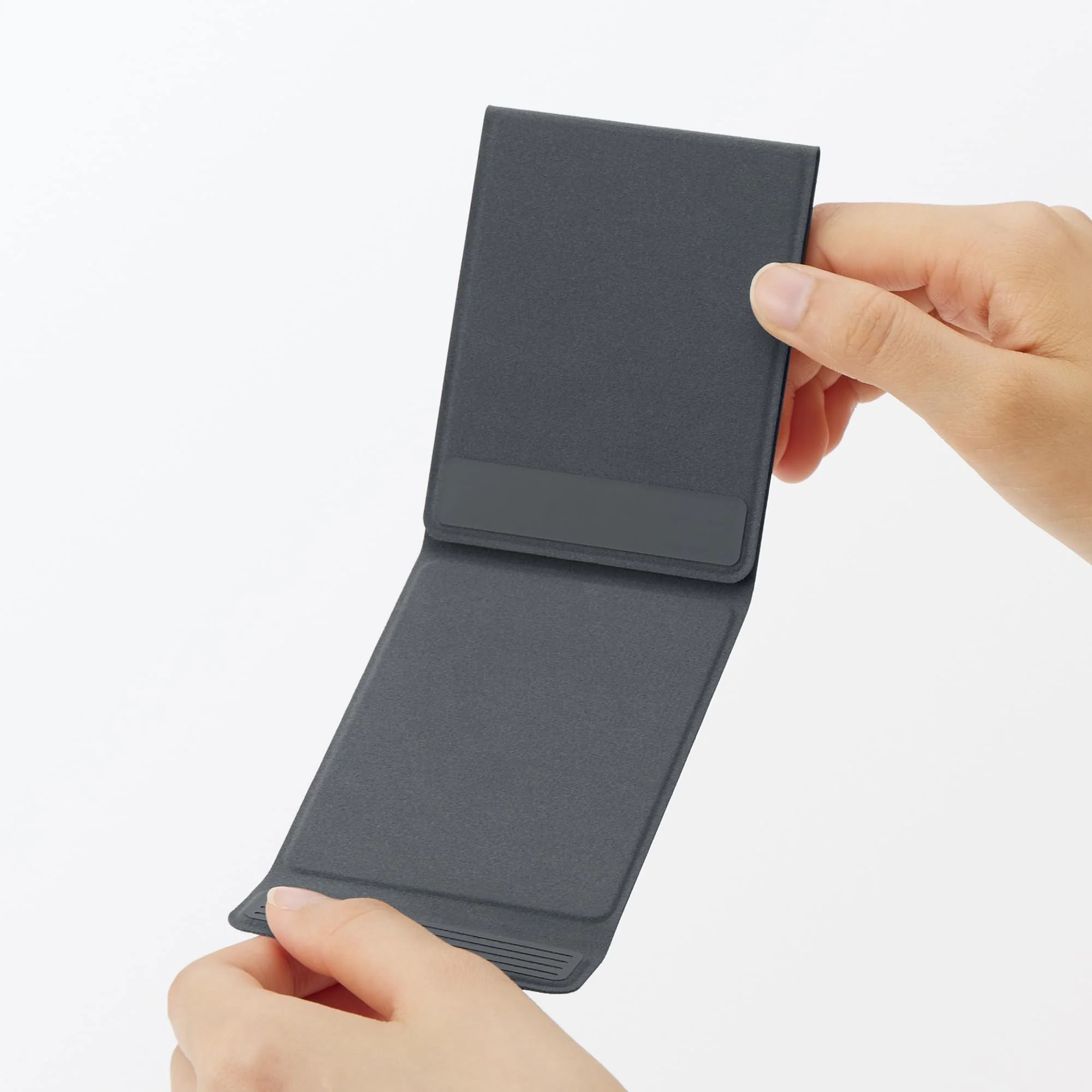 MUJI Foldable Smartphone Stand 72×93×8 mm Dark Gray - Image 5