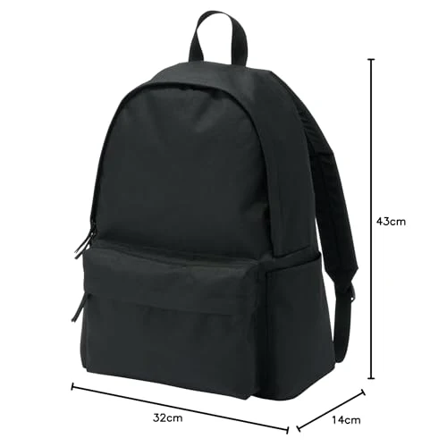 MUJI Water-Repellent Backpack Reduced Shoulder Strain Unisex Adult Black - Image 16