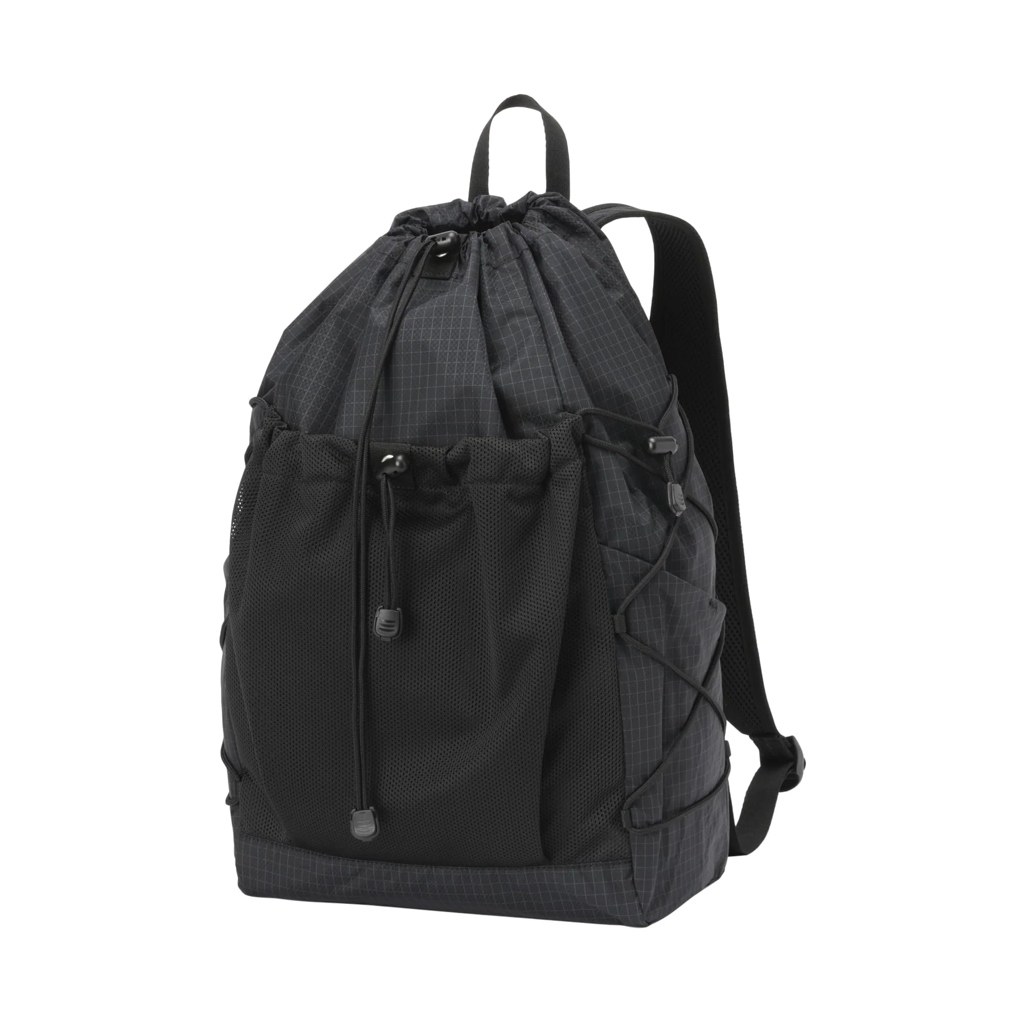 MUJI Water-Repellent Ripstop Backpack Unisex Adult Black