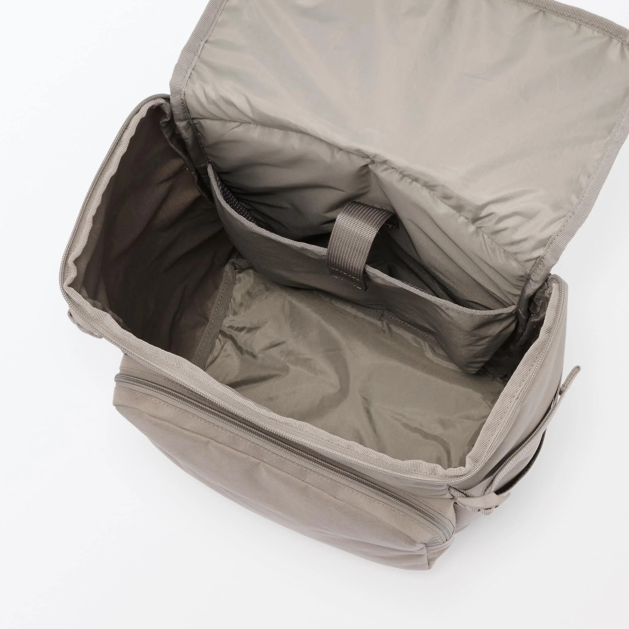 MUJI Water-Repellent Top-Opening Backpack Shoulder-Relief Dark Beige - Image 3