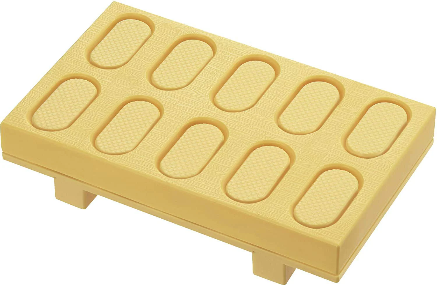 Nagao Sushi Serving Geta Tray "Tobidase Osushi" Double-Embossed  Made in Japan - Image 2