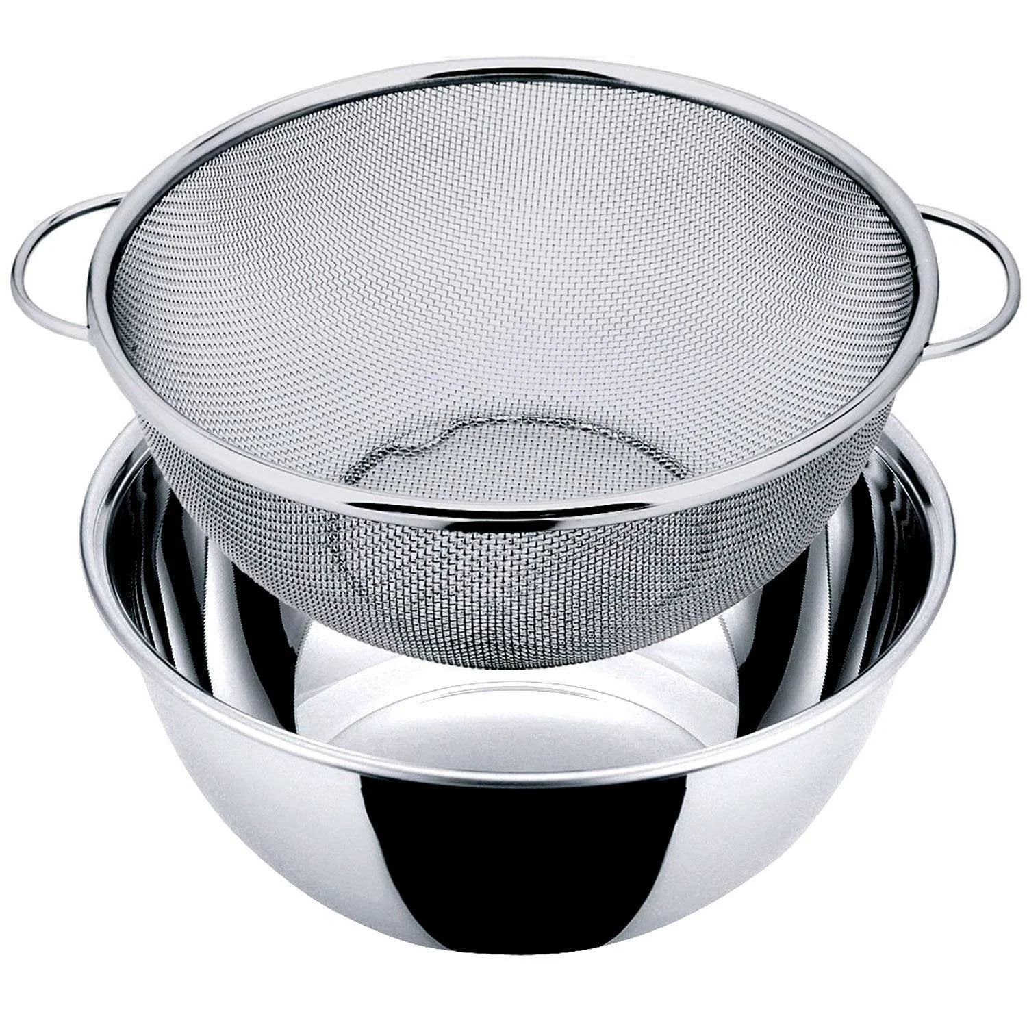 Nagao Tsubame-Sanjo 18-8 Stainless Steel Deep Bowl Colander Set 26cm Made in Japan