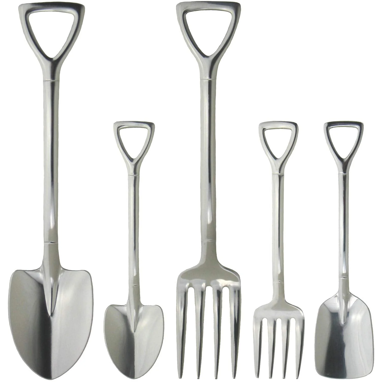 Nagao Tsubame-Sanjo Country Story Mirror Finish 5-Piece Dinner Cutlery Set  Made in Japan