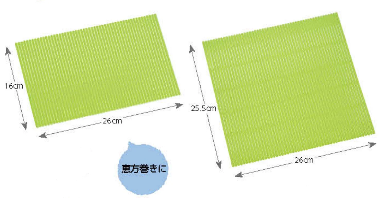 Nagao Tsubame Sanjo Large Sushi Rolling Mat Double Embossed Plastic 26x25 5cm Japan Made - Image 6