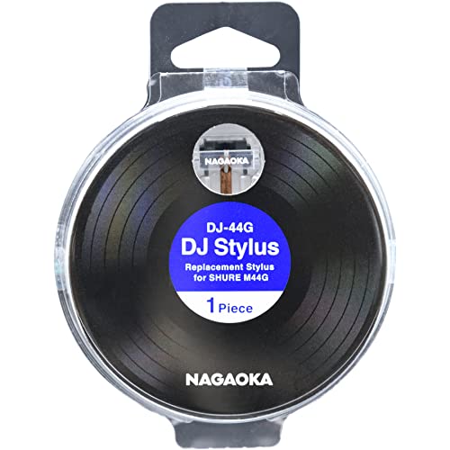 NAGAOKA DJ-44G Replacement Stylus for Record Cartridge SHURE M44G・M44-7compatible DJ-44G