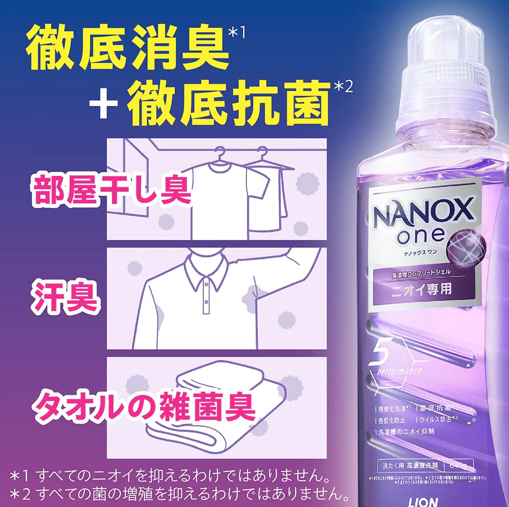 Nanox One Powdery Soap Laundry Detergent Deodorizing Antibacterial Virus Removal 640g - Image 3