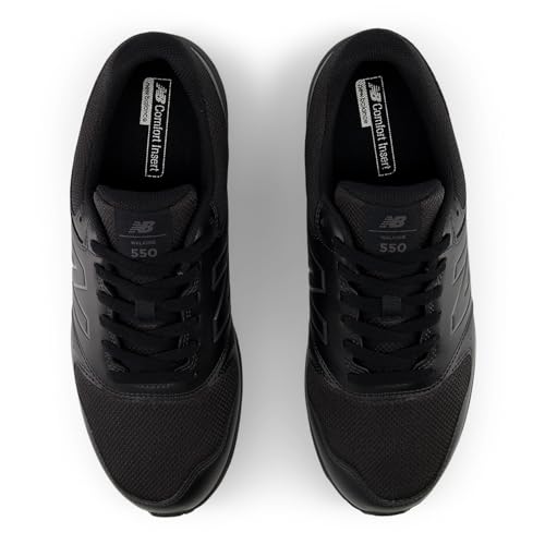New Balance Walking Shoes Men 550 V4 Black 4E Wide Width - Image 5