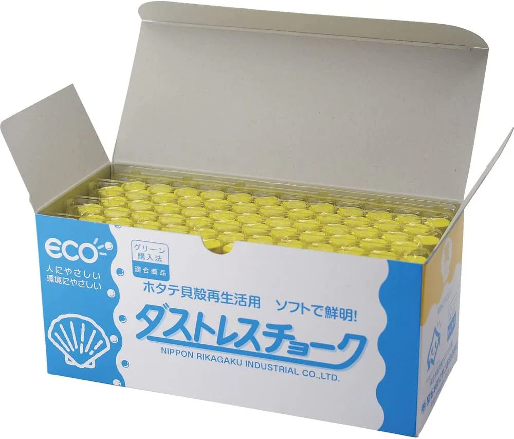 Nihon Rikagaku Industry Chalk Yellow 72pcs DCC-72-Y