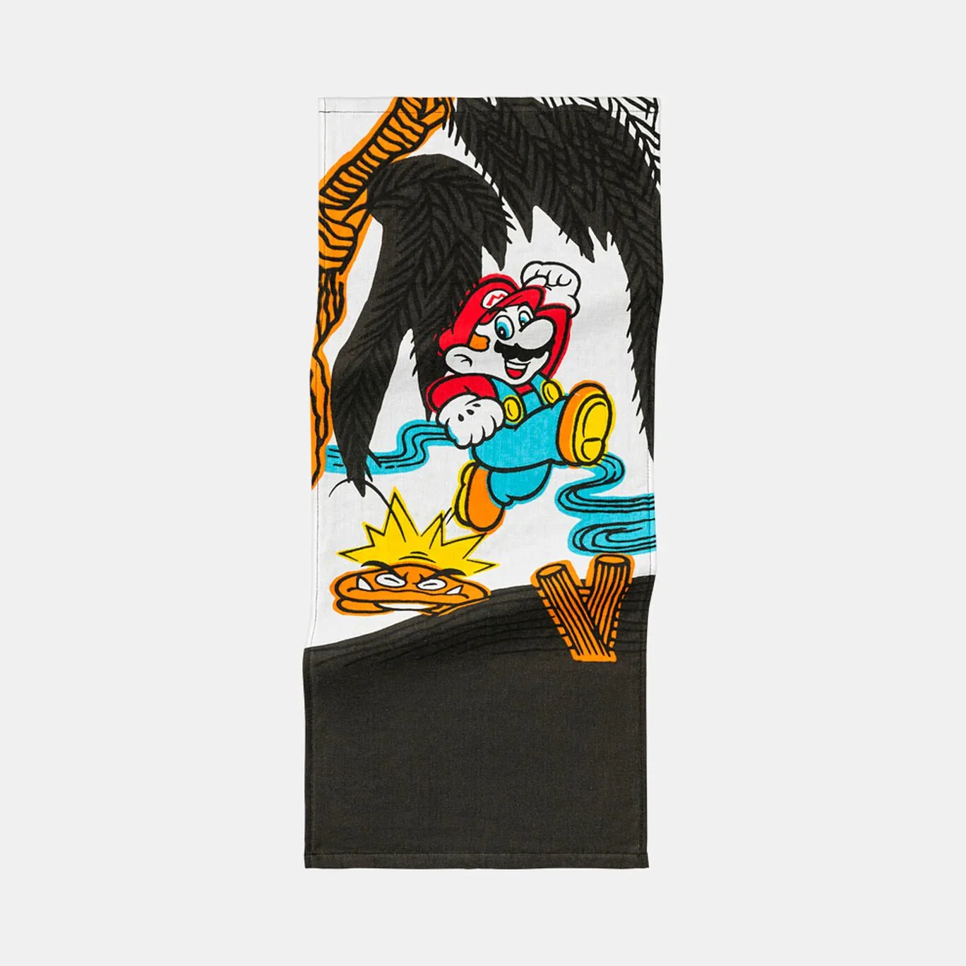 Nintendo Mario Hanafuda Face Towel November Willow Mario Design