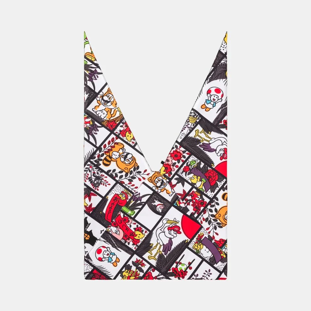 Nintendo Mario Hanafuda Reversible Azuma Bag Black Design - Image 2