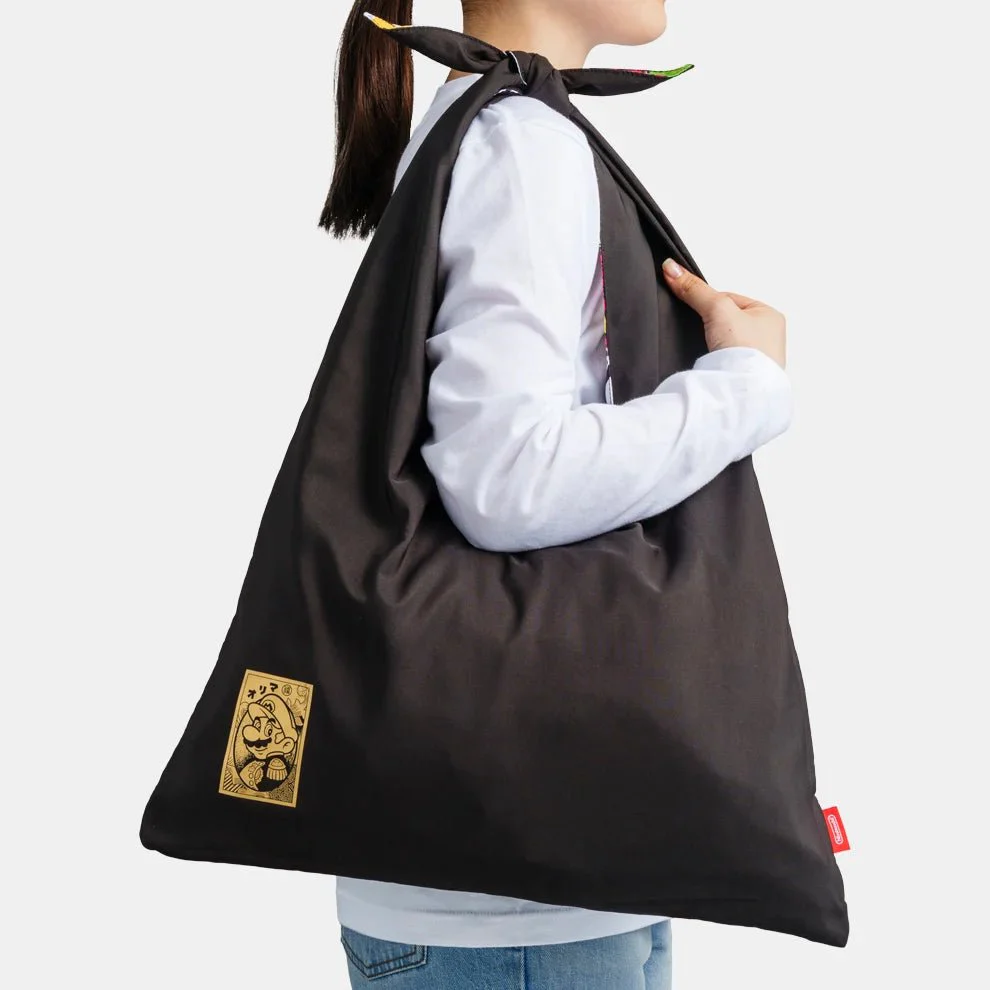 Nintendo Mario Hanafuda Reversible Azuma Bag Black Design - Image 5