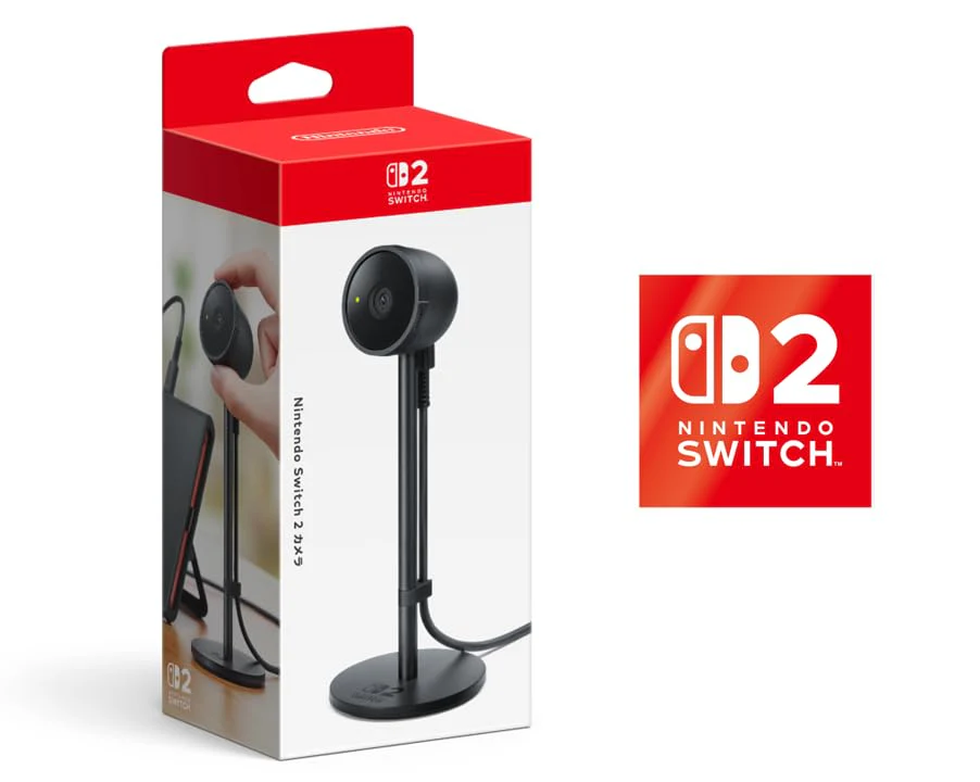 Nintendo Switch 2 Console with Camera and Exclusive Logo Design Sticker Bundle
