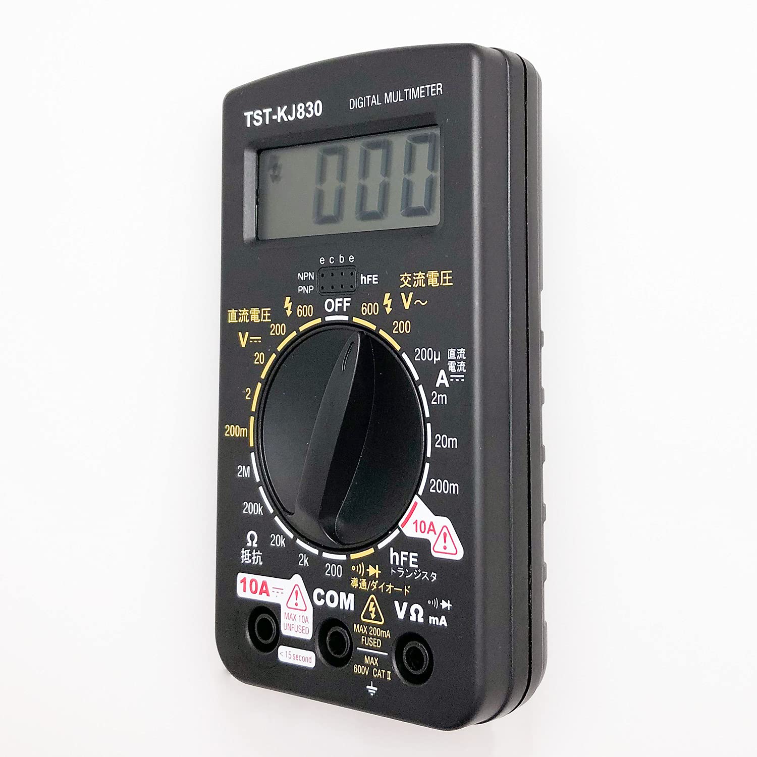 Ohm Electric Digital Tester Popular large rotary switch with transistor check function TST-KJ830 08-1288 OHM - Image 4