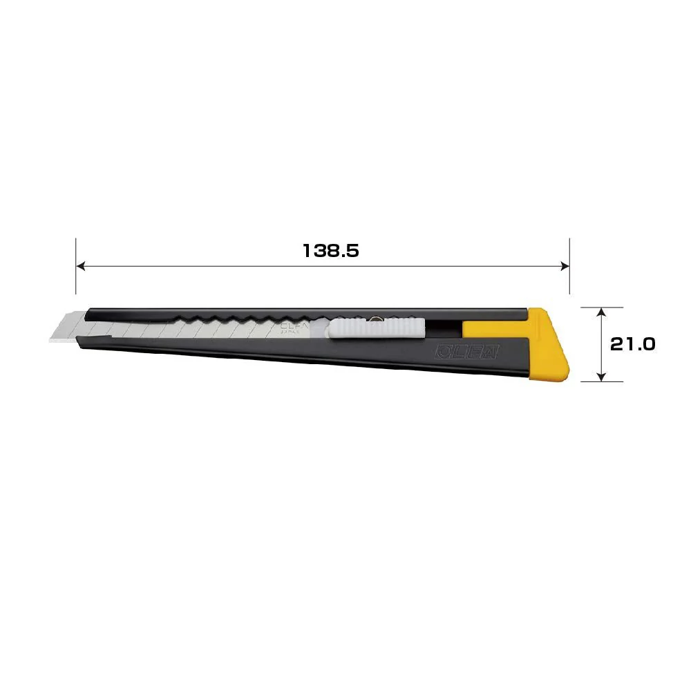 OLFA S-Type Black Retractable Utility Knife with Replaceable Blades - Image 4