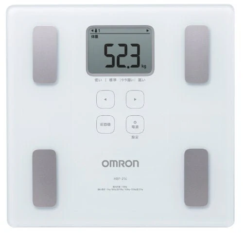 OMRON Body Weight & Body Composition Scale White HBF-214-W
