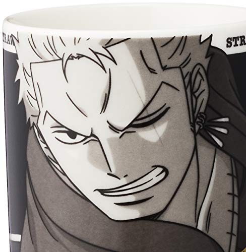Anime ONE PEICE Zoro Monochrome Mug 8cm 121116 Made in Japan - Image 5