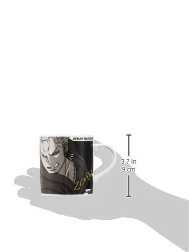 Anime ONE PEICE Zoro Monochrome Mug 8cm 121116 Made in Japan - Image 6